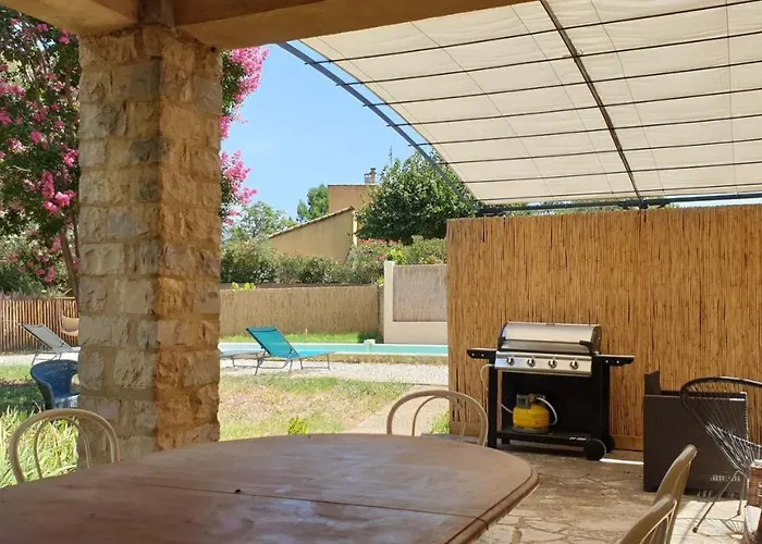 La Maison D'isidore - 6 Personnes Avec Climatisation, Piscine Et Jardin Clos Saint-Victor-la-Coste